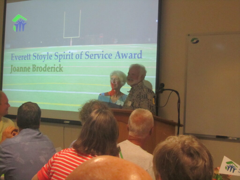 Image, Annual Meeting, Volunteers, Joanne Broderick, John Kaar