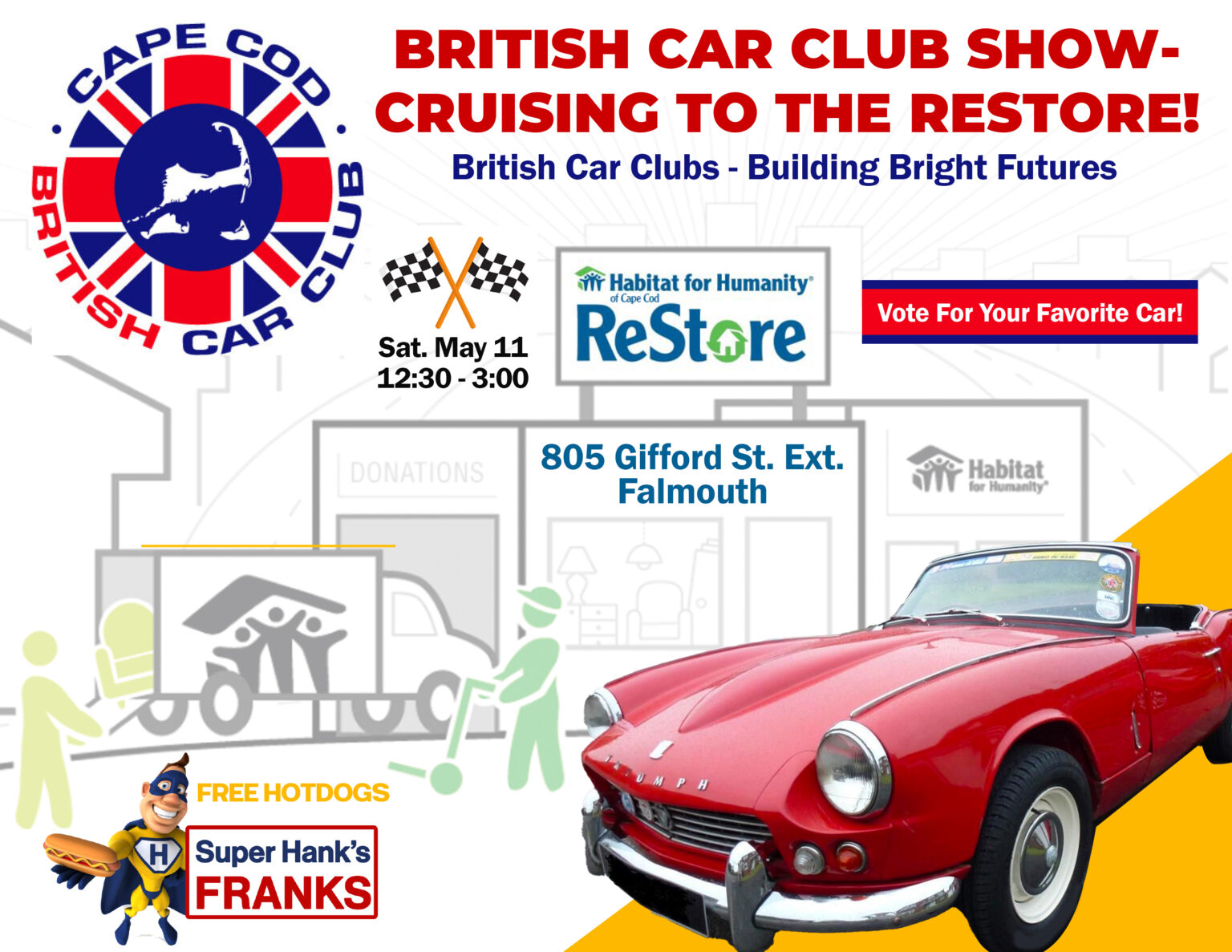 Cape Cod British Car Club Show: Cruising to the Falmouth ReStore ...