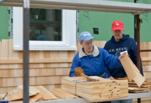 Cape Cod Times Images by Merrily Cassidy, Images of Volunteers sorting through shingles