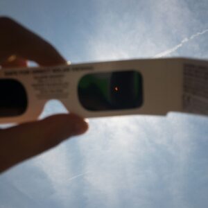 Image of Solar Eclipse Glasses viewing the eclipse