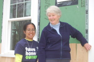 Image of Future Habitat Homeowner Bernalynn Sargent and Beth Finch