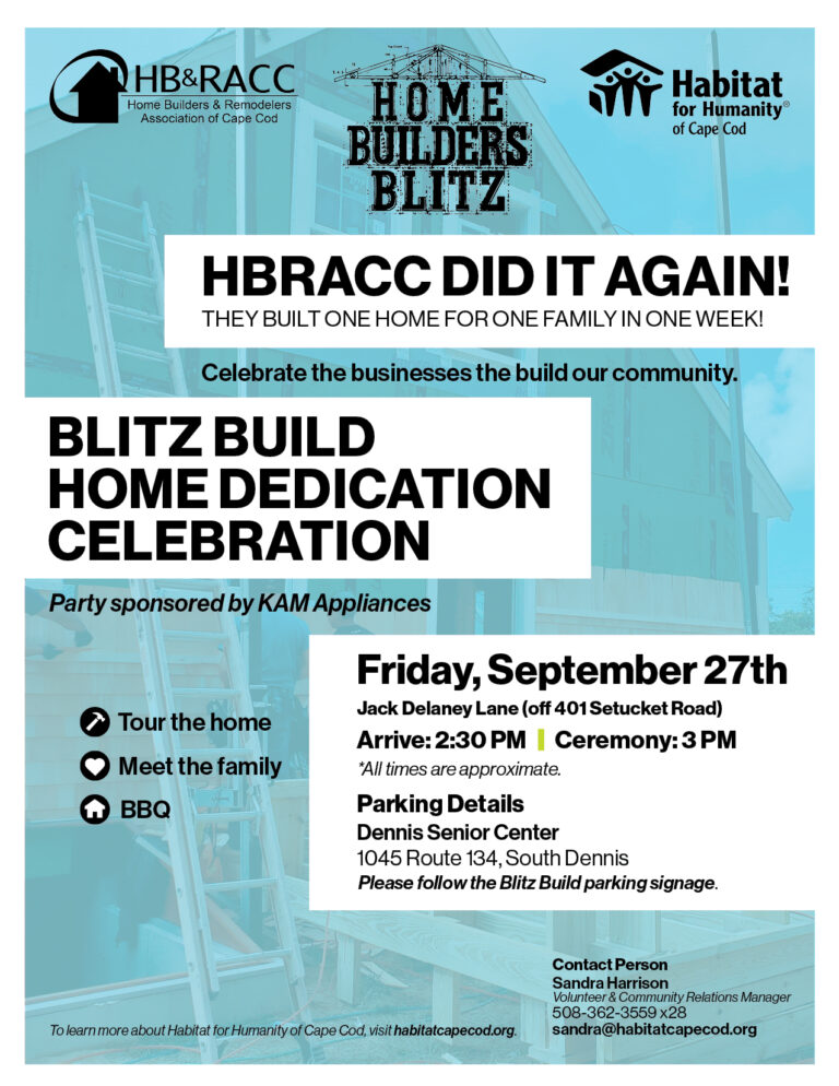 Image of 2024 Blitz Build Home Dedication Celebration Flyer