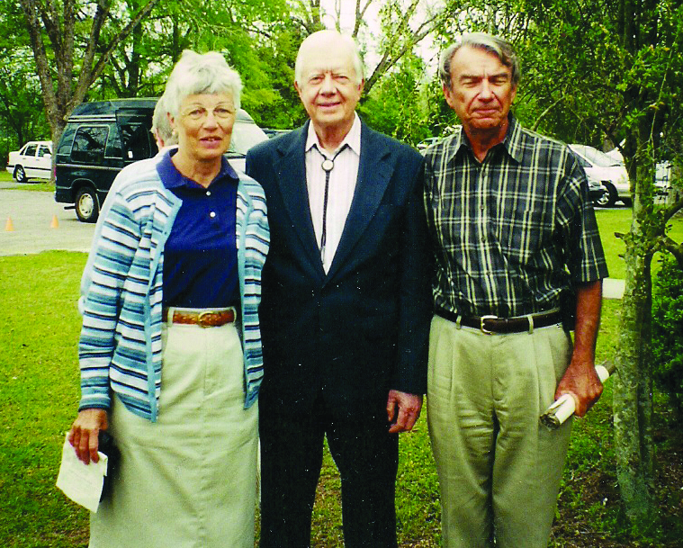 Dot Gerry Hannon with President Carter